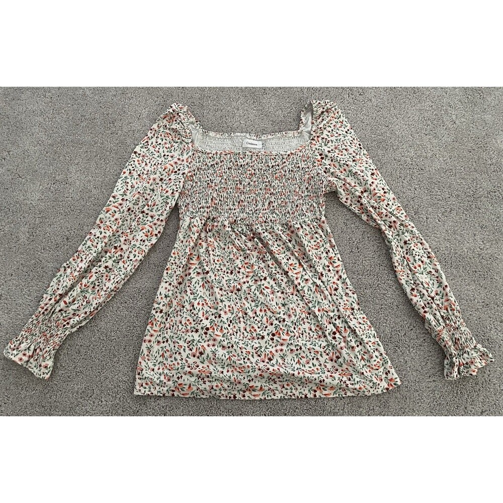 Coolmee Floral Off-Shoulder Top Size Small